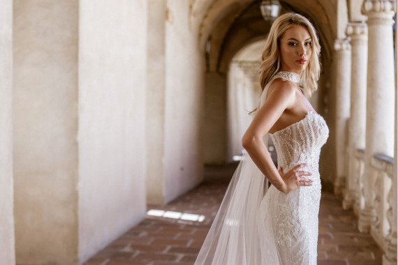 abito sposa modello rosa